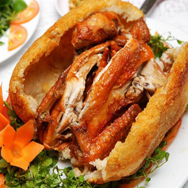 GÀ QUAY BÓ XÔI + NẤM HƯƠNG