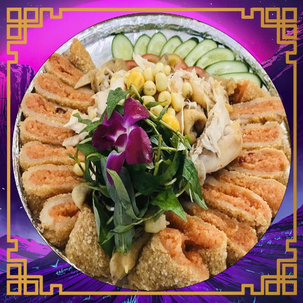 GÀ BÓ XÔI 2 MÀU + TRỨNG NON + HẠT SEN